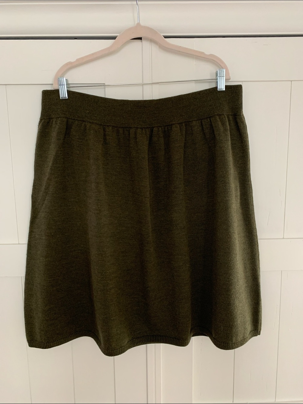 Eileen Fisher Merino Wool Sweater Skirt Size XL